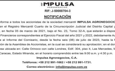 Notificación. Aviso de Prensa. 